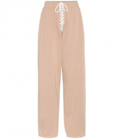 FENTY BY RIHANNA Cotton-blend trackpants | front lace up track pants