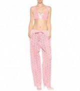 FENTY BY RIHANNA Embroidered jersey trousers | rose-pink pants