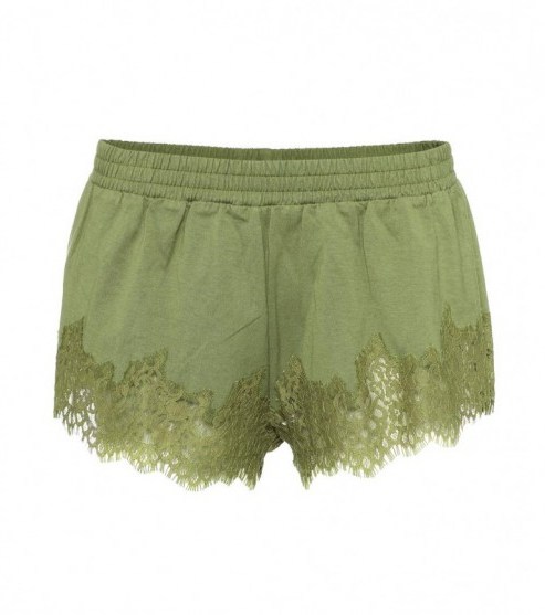 FENTY BY RIHANNA Lace-trimmed cotton shorts - flipped