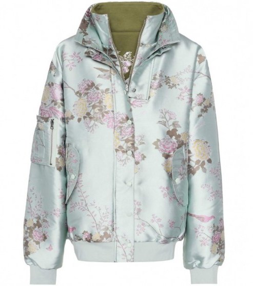 FENTY BY RIHANNA Reversible bomber jacket | satin floral jackets - flipped