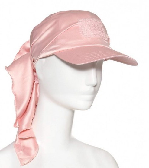 FENTY BY RIHANNA Satin bandana cap – pink caps - flipped