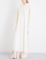 FENTY X PUMA Hooded cotton and satin-blend dress | vanilla ice | contemporary fashion | duo slip dresses