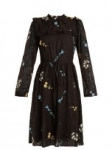 NO. 21 Floral-embroidered lace dress