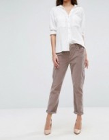 7 For All Mankind Cord Skinny Chino | pink chinos