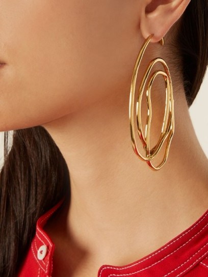 ELLERY Forbidden Fruit gold-plated earrings ~ statement jewellery - flipped