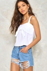 NASTY GAL Forget You Knot Tie Top