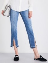 FRAME Le nouveau released-hem high-rise straight-leg jeans