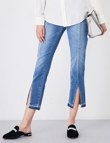 FRAME Le nouveau released-hem high-rise straight-leg jeans - flipped