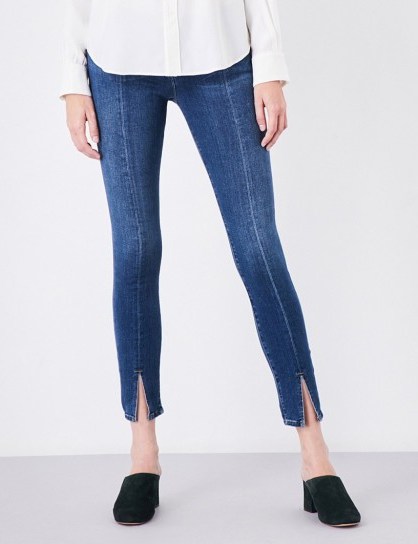 FRAME Le Skinny de Jeanne skinny mid-rise jeans | front slit hem - flipped