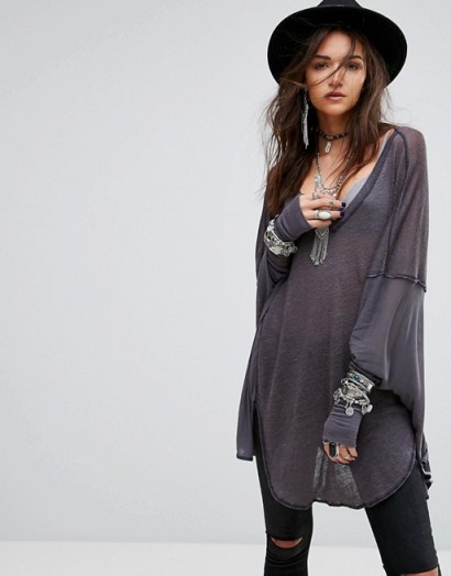 Free People Never Give Up Oversized Tee