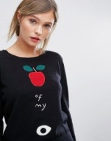 French Connection Apple Of My Eye Jumper | embroidered jumpers | knitwear