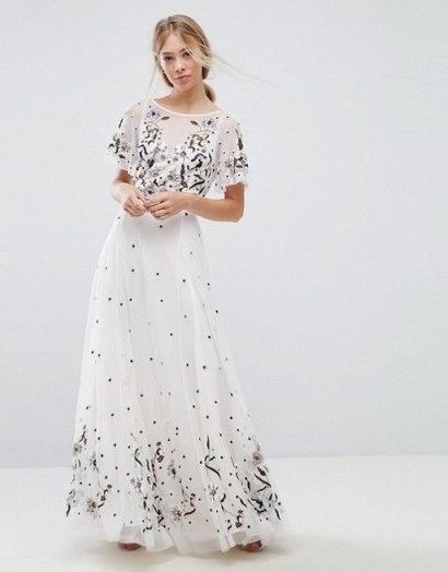 French Connection Lucile Embroidered Maxi Dress - flipped