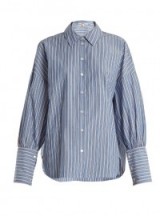 TIBI Garcon striped cotton shirt ~ voluminous sleeved shirts