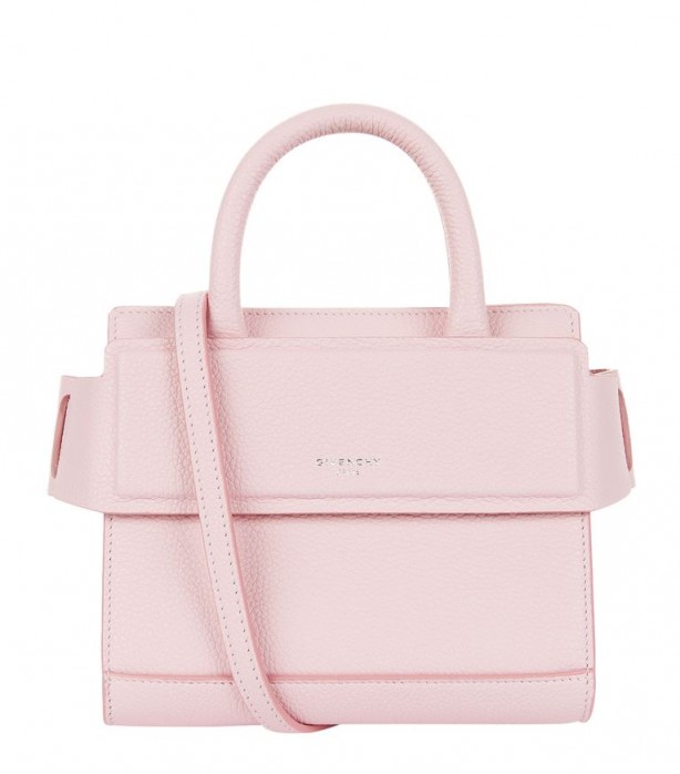 Givenchy Nano Horizon Grain Leather Tote – small pink handbags