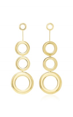 Joanna Laura Constantine Gold-Plated Grommets Statement Earrings