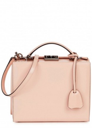 MARK CROSS Grace large blush leather box bag | luxury pink handbags