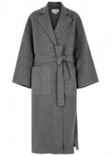 LOEWE Grey wool and cashmere blend coat ~ classic winter coats