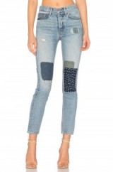 GRLFRND X REVOLVE KAROLINA HIGH-RISE SKINNY JEAN | one bad apple | patchwork/patch jeans