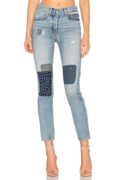 GRLFRND X REVOLVE KAROLINA HIGH-RISE SKINNY JEAN | one bad apple | patchwork/patch jeans - flipped