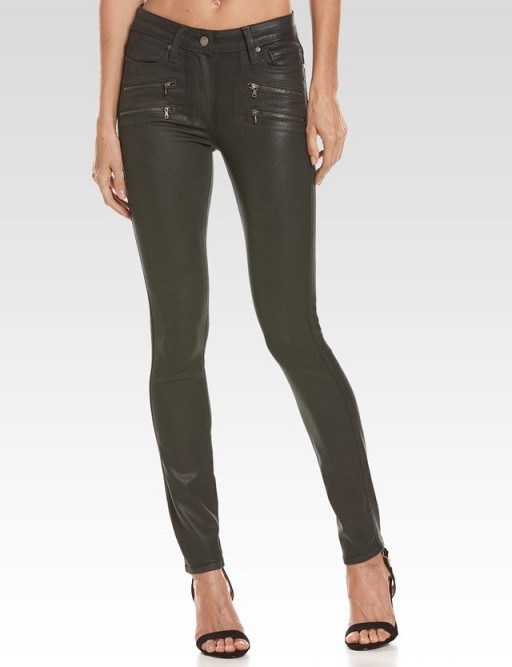 PAIGE HIGH RISE EDGEMONT – DEEP JUNIPER LUXE COATING #skinny #jeans - flipped