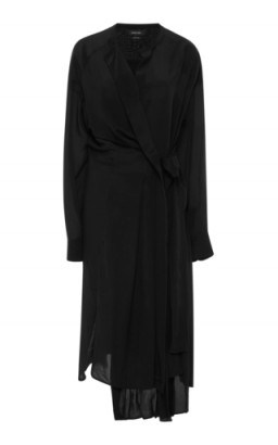 Isabel Marant Iam Wrap-Effect Asymmetric Silk Dress - flipped