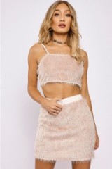 in the style IDIA NUDE FRINGE TOP AND SKIRT CO ORD