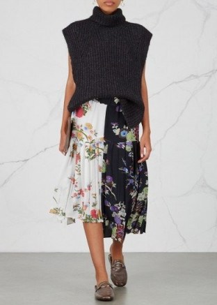 ISABEL MARANT Inaya floral-print silk chiffon skirt - flipped