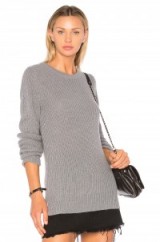 IRO SAPPO KNIT | chunky grey rib knit jumpers | slouchy knitwear