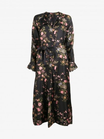 Isabel Marant Floral Print Olympia Dress ~ silk dresses - flipped