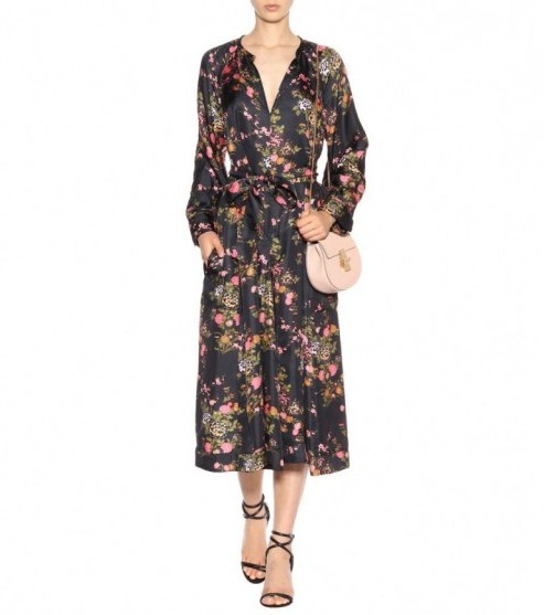 ISABEL MARANT Olympia floral-printed silk dress - flipped