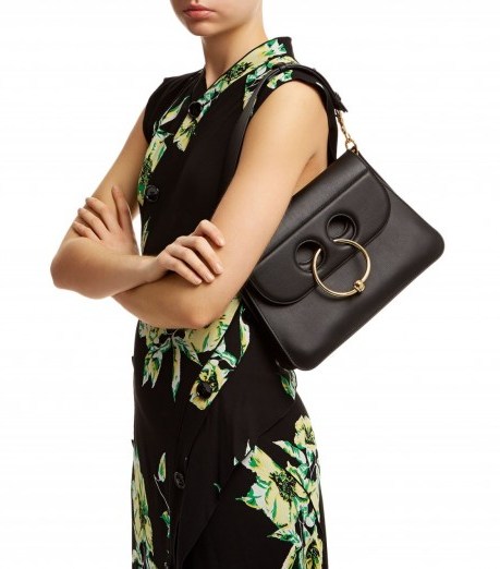 J.W.Anderson Medium Pierce Shoulder Bag ~ chic back leather handbags - flipped