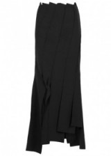 REJINA PYO Lauren panelled asymmetric skirt ~ stylish black skirts