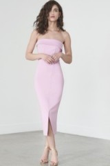 Lavish Alice Strapless Wrap Dress in Lilac ~ tailored party dresses ~ chic evening wear