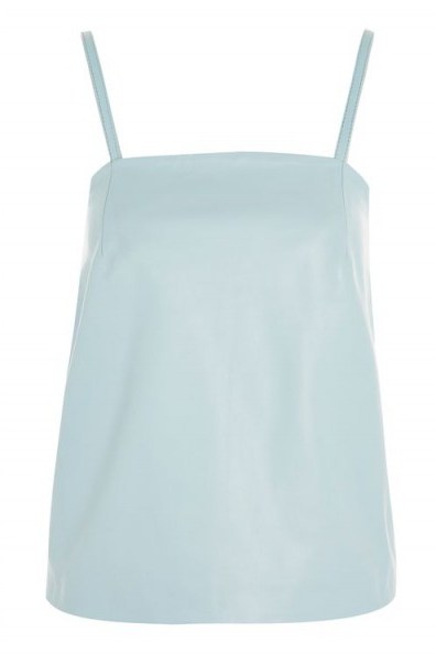 Topshop Leather Camisole Top by Boutique - flipped
