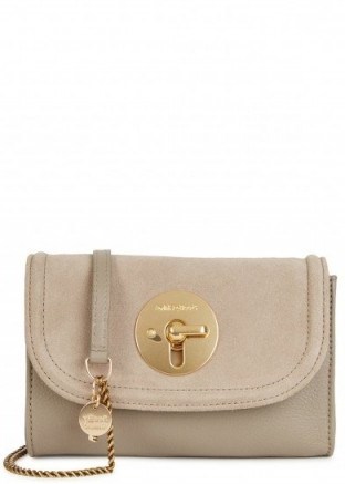 SEE BY CHLOÉ Lois mini taupe leather shoulder bag - flipped