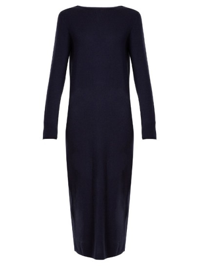 ALLUDE Long-sleeved wool and cashmere-blend dress | knitted dresses | knitwear