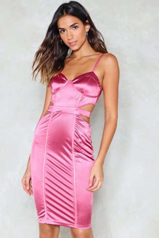 Nasty Gal Love is in the Air Satin Dress