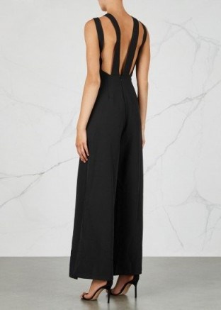 FINDERS KEEPERS Luca black wide-leg jumpsuit | strappy back jumpsuits - flipped