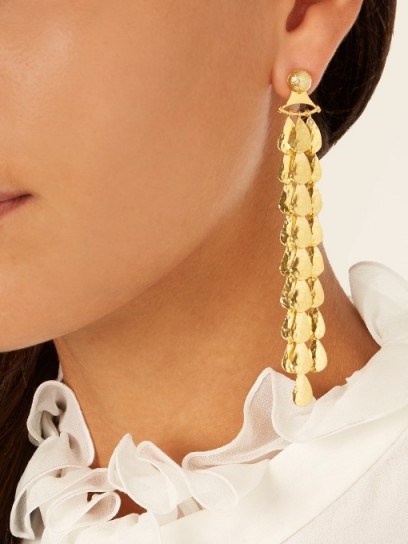 SOPHIA KOKOSALAKI Luna gold-plated earrings ~ statement jewellery - flipped