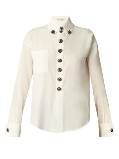 ETRO Luneville button-embellished silk shirt - flipped