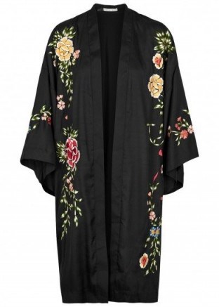 ALICE + OLIVIA Lupe embroidered kimono jacket - flipped