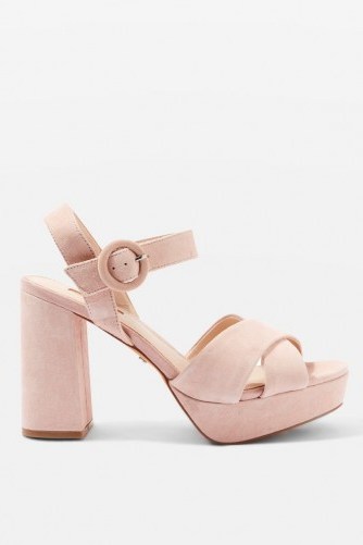 Topshop LUXE Cross Strap Platforms - flipped