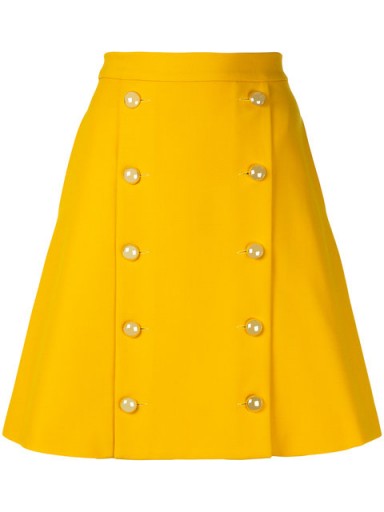 MACGRAW Solar skirt – yellow 70s style A-line skirts