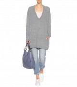 THE ROW Maita wool and cashmere sweater | long oversized v-neck sweaters
