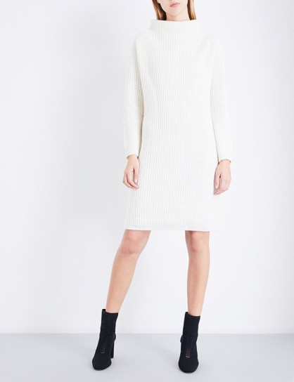 MAX MARA Paste wool and cashmere-blend jumper dress ~ ivory sweater dresses ~ knitwear