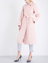 MAX MARA Soldato camel-hair wrap coat ~ belted pink winter coats