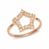 LOLA ROSE Mini Star Ring | pearl rings | small neat jewellery