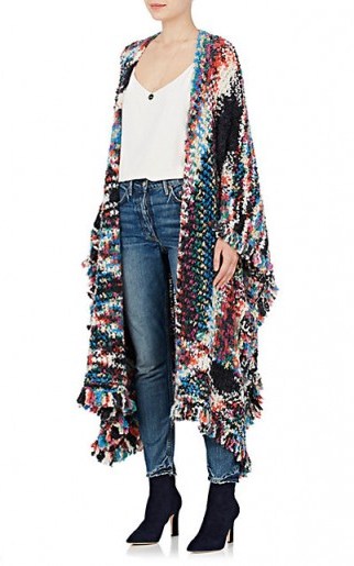 MISSONI Nubby Wool-Blend Shawl | long statement shawls | luxe knitwear - flipped