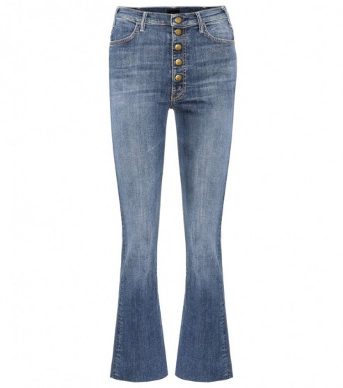 MOTHER Hustler Snap Down cropped jeans