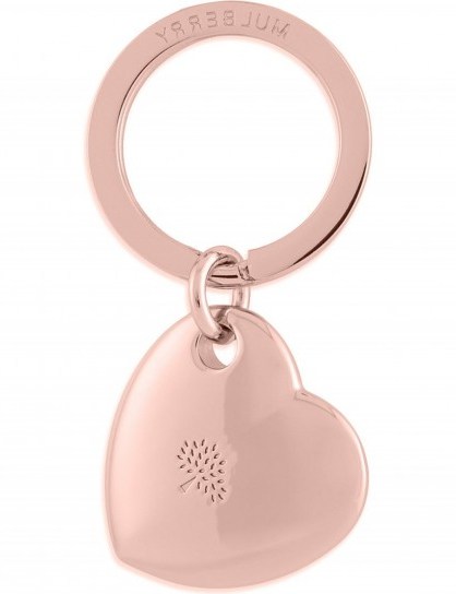MULBERRY Heart key ring - flipped